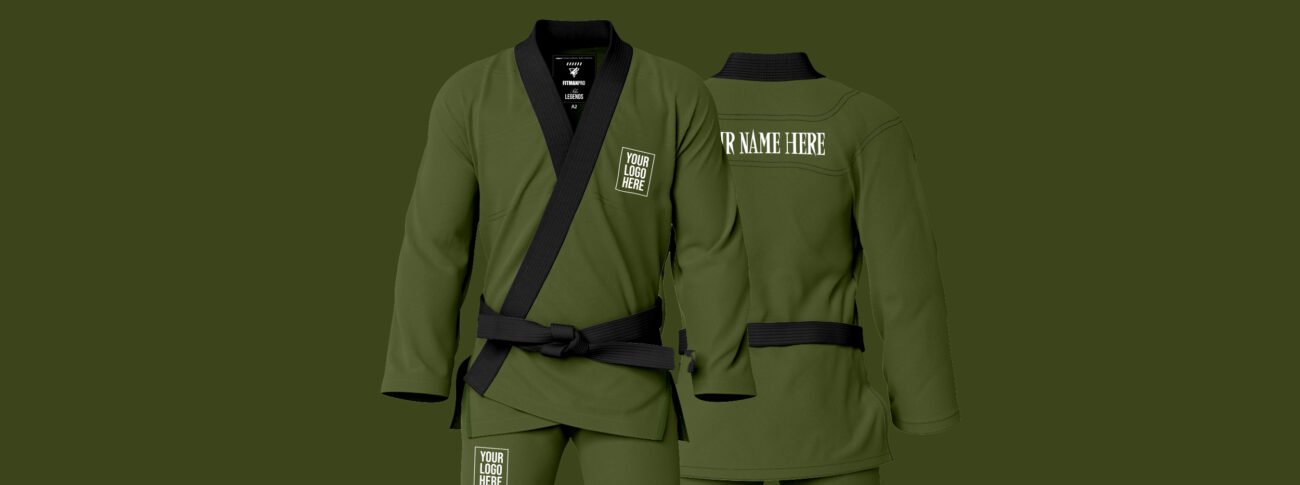 Custom Bjj Gi, Custom Brazilian Jiu Jitsu gi, Black gi, black Jiu Jitsu gi, army green gi, custom jiu jitsu gi