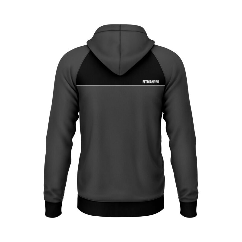 Fitman zipper Classic hoodie Black/Grey