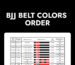 Bjj belt colors order