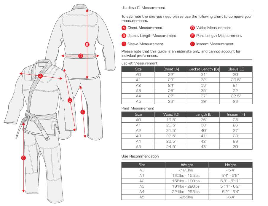 custom gi size