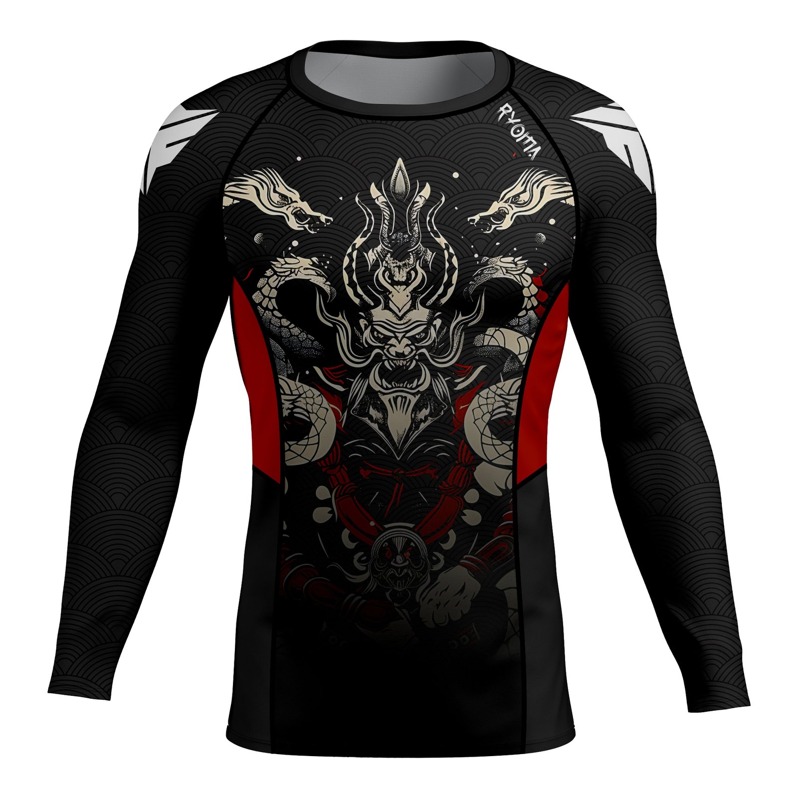 Custom grappling rash guard