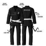 Personalized BJJ Gi Black Custom Black Brazilian Jiu Jitsu Gi (BJJ Black GI)