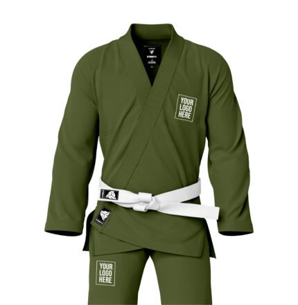 Custom Name/Logo Olive Green Jiu Jitsu Gi ( Olive Green BJJ GI )