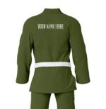 Custom Name/Logo Olive Green Jiu Jitsu Gi ( Olive Green BJJ GI )