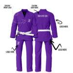 Custom Name/Logo Purple Brazilian Jiu Jitsu Gi (BJJ GI)