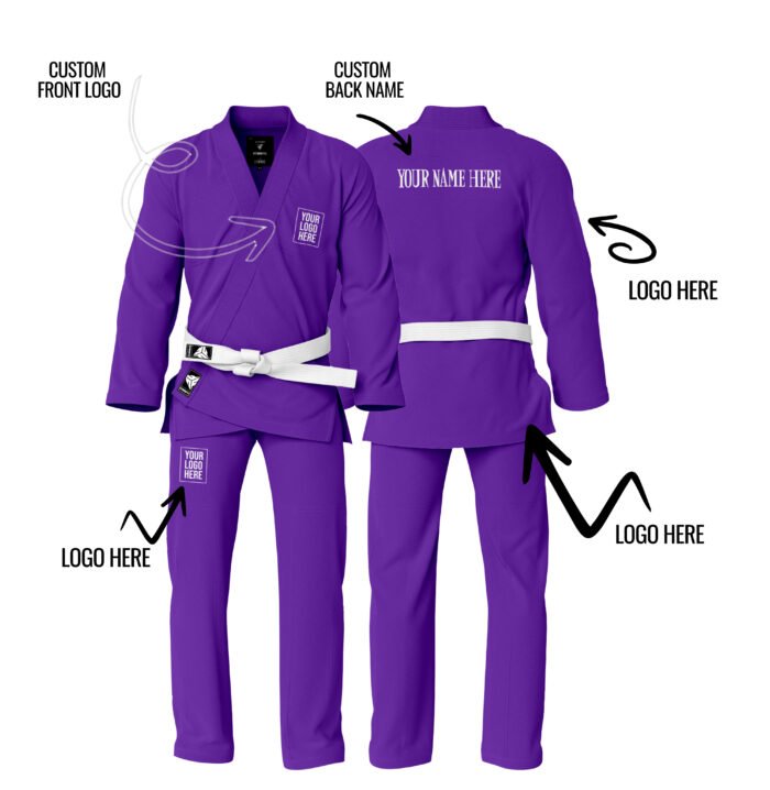 Custom Name/Logo Purple Brazilian Jiu Jitsu Gi (BJJ GI)