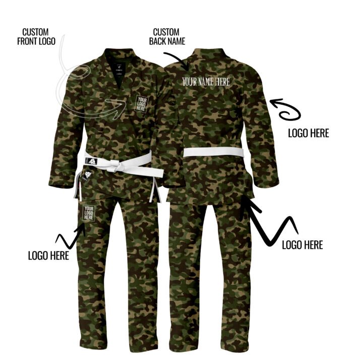 https://fitmanpro.com/product/premium-name-logo-custom-camo-bjj-gi/ Premium Custom Camo Brazilian Jiu Jitsu Gi (BJJ GI)