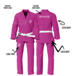 Custom pink BJJ GI - Custom Name/Logo Pink Brazilian Jiu Jitsu Gi (BJJ GI)