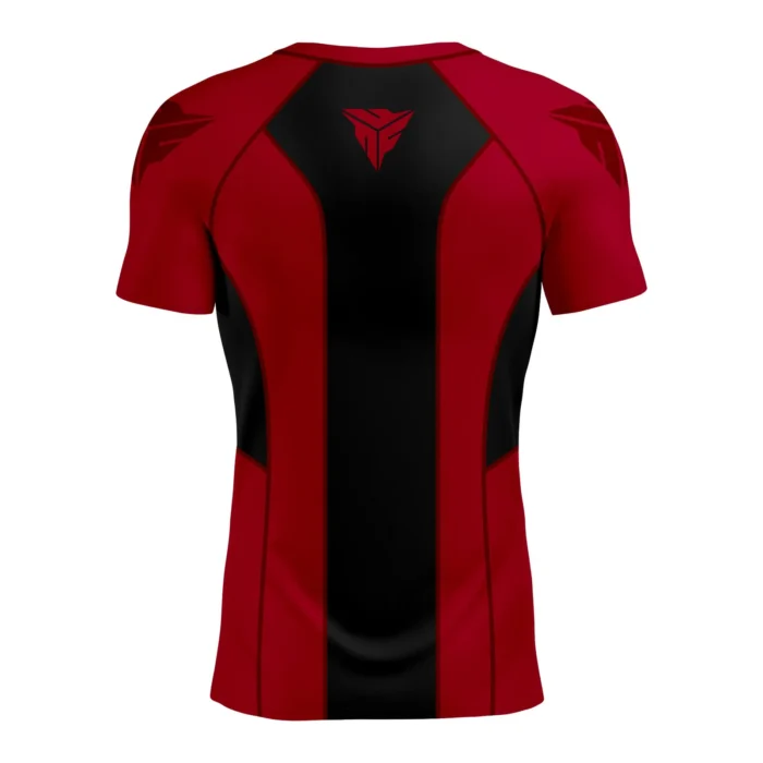 Red & Black Ranked BJJ Rash Guard by Fitman
