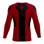 Red & Black Ranked BJJ Rash Guard by Fitman