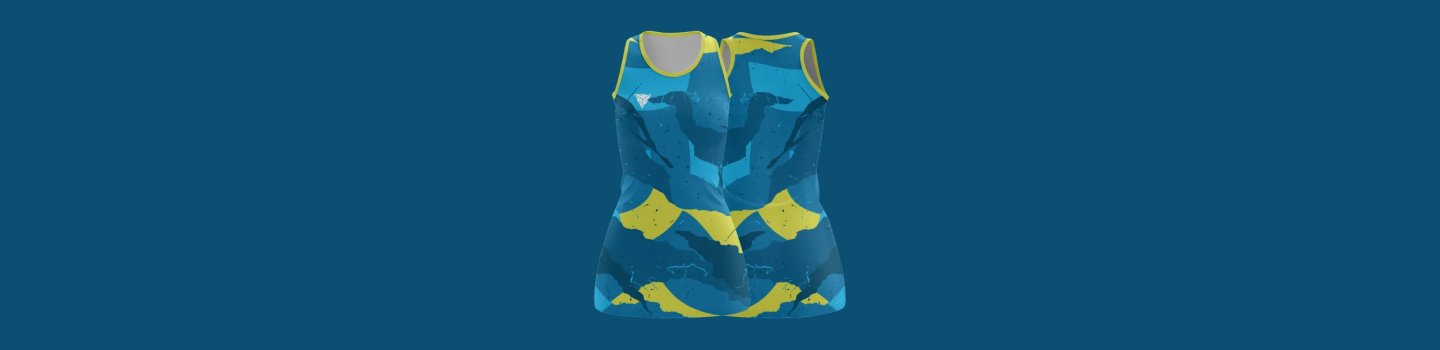 custom netball uniforms with team colors and logo