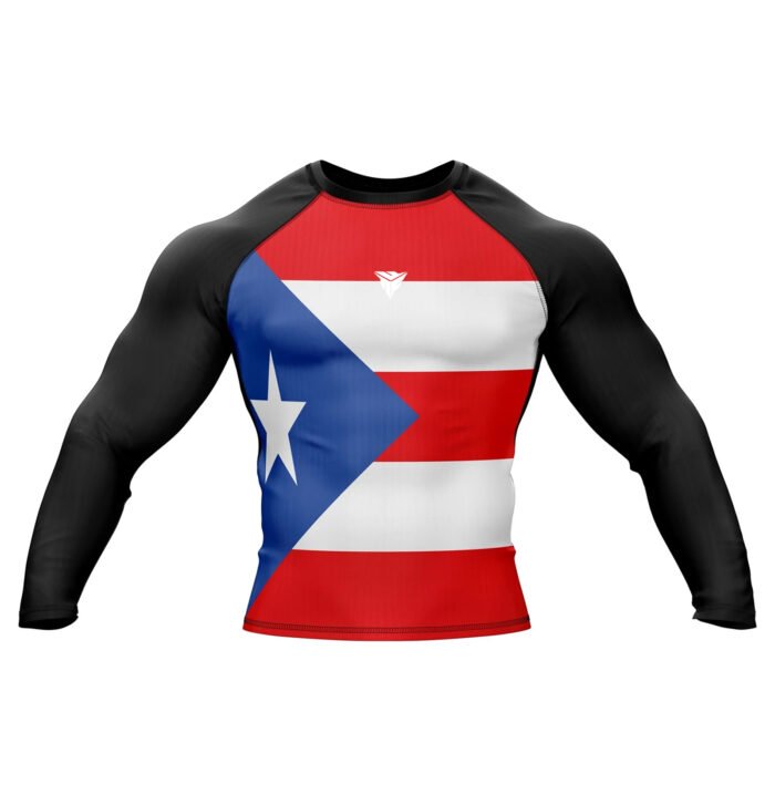 Puerto Rico Patriotic Rash Guard