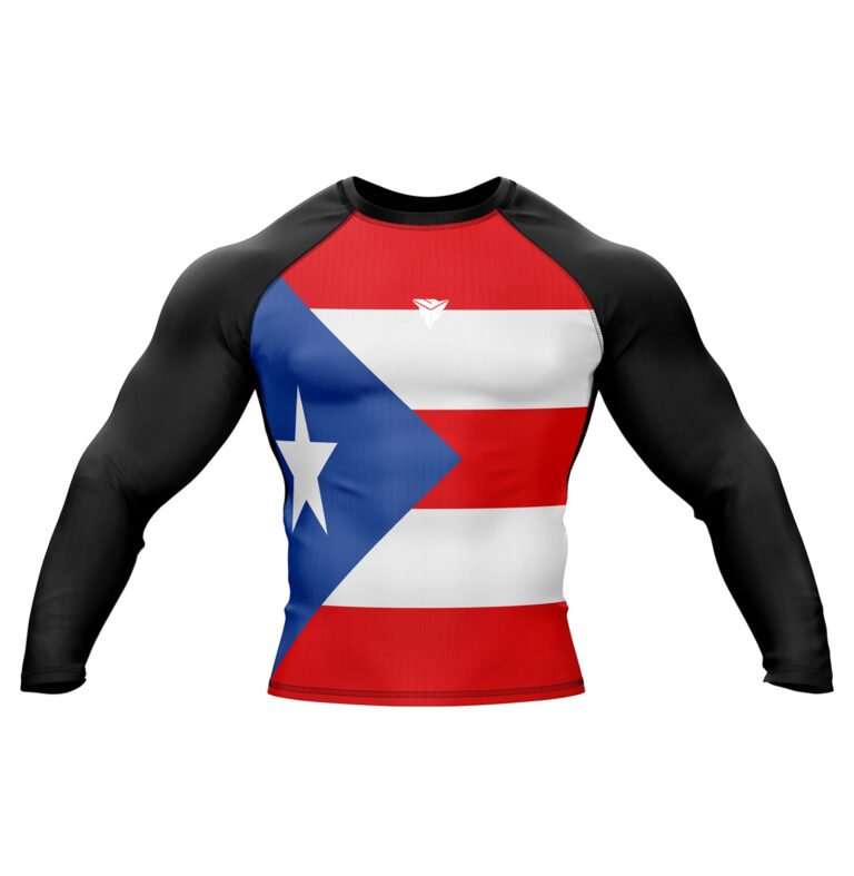 Puerto Rico Patriotic Rash Guard