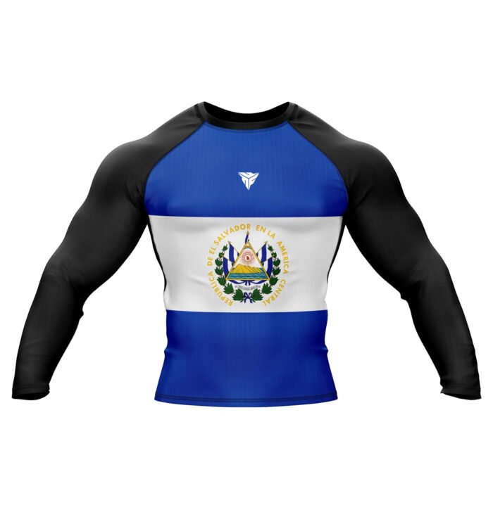 El Salvador Flag Rash Guard