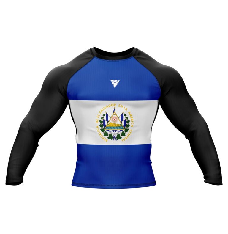 El Salvador Flag Rash Guard