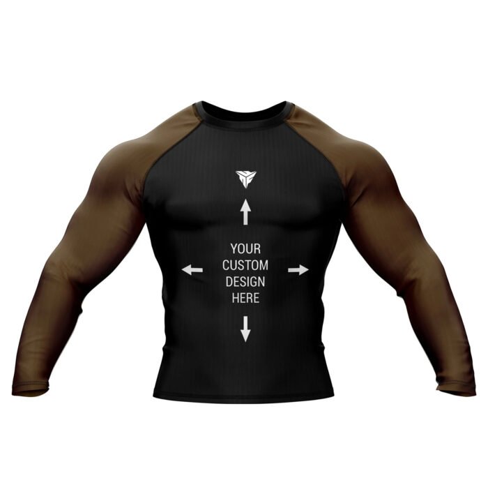 Exclusive Custom Brown Rashguard / Compression Top