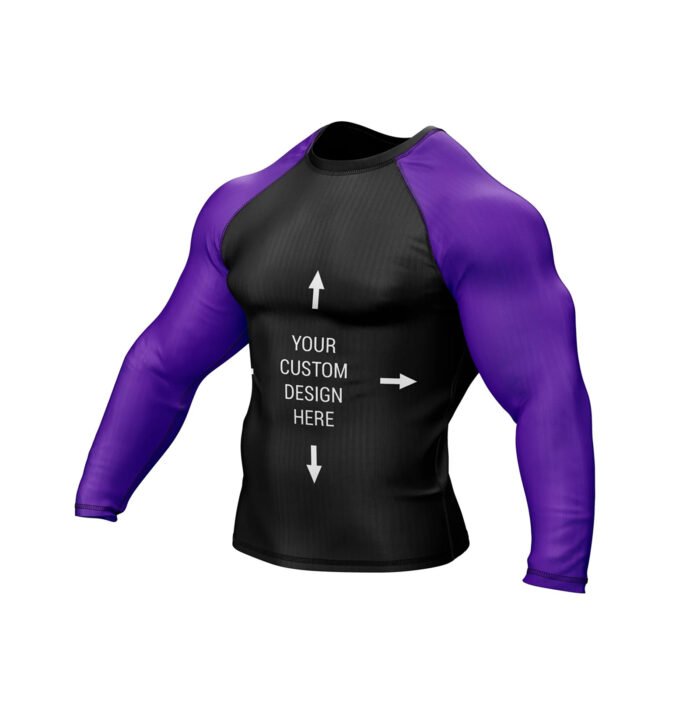 Exclusive Custom Purple Rashguard / Compression Top